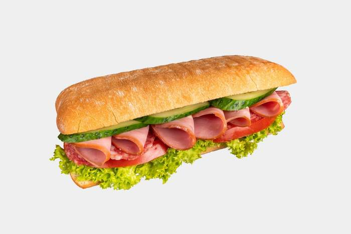 Панини с ветчиной и салями